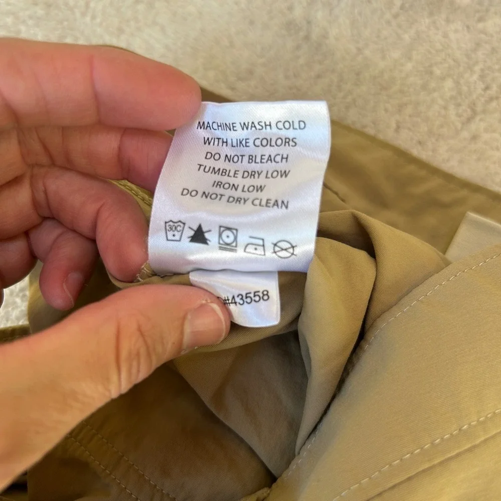 Simms Superlight Fishing Pants Mens 34 Tan Khaki Nylon Outdoor Hiking Trousers